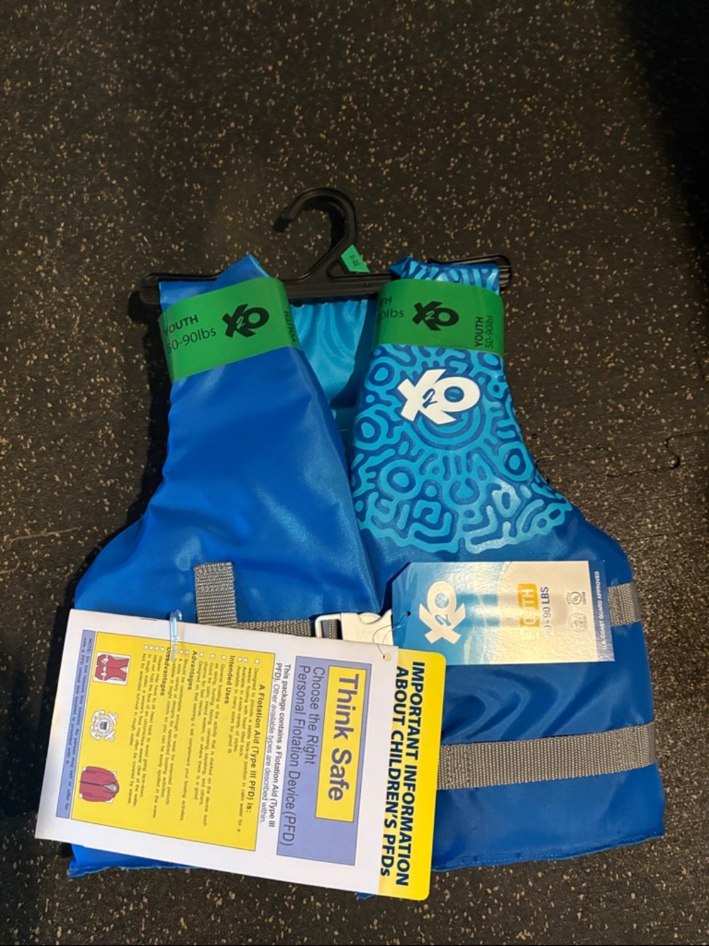 Kids Blue Youth Life Jacket - Secure Floatation Vest